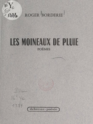 cover image of Les moineaux de pluie